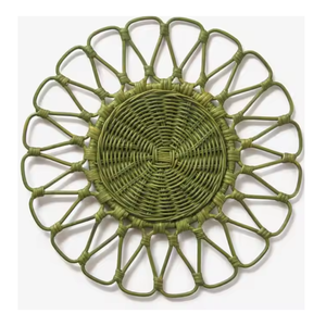 Meilleur prix pour le napperon naturel en rotin Handwicker/joli napperon chargeur en rotin pour la décoration de table en sangle - Product Image 1