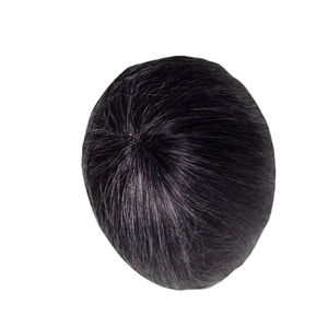 Meilleure vente au Bangladesh : Perruque toupet en cheveux naturels gris, ondulés, doux, mono, prothèse capillaire, cheveux indiens, imperméable, style vague profonde lâche - Product Image 1