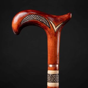 OPTIMIZING COMFORTABLE NON SLIP WOODEN RESIN <b>WALKING</b> <b>STICK</b> with Multi Shape Stong <b>Handle</b> for Old Age People Rehabilitatio - Product Image 2