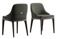 Fauteuil en bois d'intérieur élégant de haute qualité, chaise de loisirs rembourrée, design européen pour chambre à coucher, hôtel, villa, 100% fabriqué en Italie