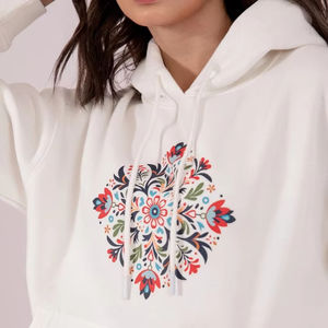 Sudadera con Capucha Bordada con Logotipo Personalizado al por Mayor, Tendencia 2025, Sudadera de Algodón Grueso de Alta Calidad para Mujer, Estilo Urbano Holgado - Product Image 1