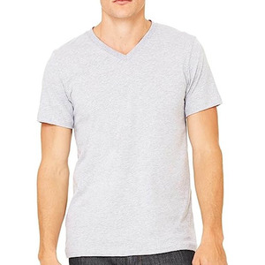 Camiseta de Algodón/Bambú de Cuello en V, Ajustada, Premium, Clásica, de Secado Rápido para Hombre - Product Image 4