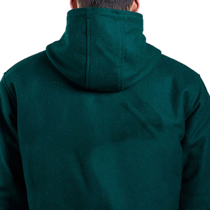 Vestes Letterman Versity élégantes à capuche verte avec Logos personnalisés et couleurs de veste Versity pour homme et femme - Product Image 6