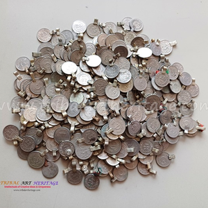 Monedas Pequeñas Kuchi Vintage de 25 Centavos para Suministros de Joyería Hecha a Mano y Adornos de Trajes Étnicos - Product Image 2