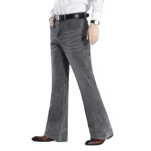 กางเกงยีนส์เดนิมทรงสลิมฟิตแบบฟอกสีสไตล์ไบค์เกอร์ ขาดและซ่อมแซมแบบมีสไตล์สำหรับผู้ชาย สีดำแบบซ้อนทับ ดีไซน์เท่ห์ - Product Image 5