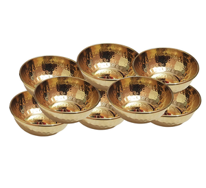 Sous-verres en laiton poli, 6 à 10 pièces, écologiques, compatibles lave-vaisselle, design classique, cadeau de mariage pour la maison et les fêtes - Product Image 3