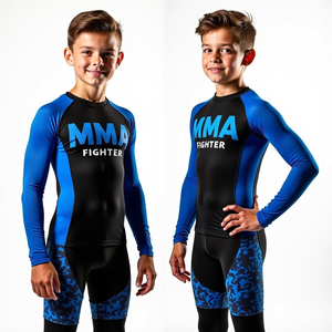 Obtenga Custom MMA Rash Guard Obtenga una camisa de compresión sublimada personalizada para entrenar Anti UV Jiu Jitsu Kimono de Jiu Jitsu - Product Image 2