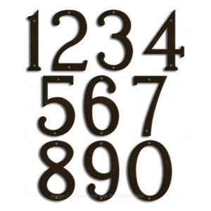 เหล็กหล่อบ้านสัญญาณตัวเลขและตัวอักษร - Product Image 6