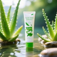 Essence d'aloe vera coréenne 150ml pour l'hydratation du visage et du corps, soin hydratant apaisant avec extrait naturel de feuille d'aloe