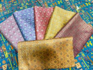 Lujo 100% tela de seda satén Sherwanis Sarees Jamawar Resham brocado Jacquard diseño textura rica para decoración del hogar - Product Image 5