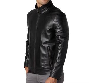 Chaquetas de Cuero de Moda para Hombre, Estilo Moderno, Diseño de Manga Regular, Embalaje Personalizado, Chaqueta de Cuero para Hombre - Product Image 2