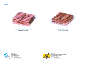 Gâteau Apollo Layer-Cacao 18g x 24 pcs x 12 boîtes/18g x 8 pcs x 36 boîtes - Product Image 4