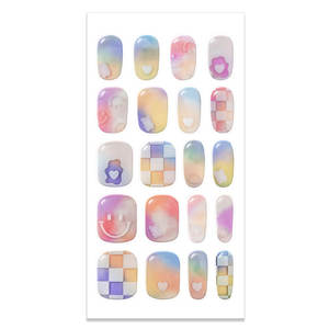 Smile Cotton Candy InstaWrap-No-Lamp Gel Nail Stickers, Peel & Stick, Instant Salon Look (20PCS) - Product Image 3