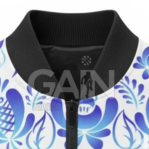 Low Price High Quality Custom Logo Printed Front Men's Hooded Winter Bomber Jacket Plus Size Breathable Eco-Friendly - Product Image 5
