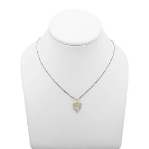 Corte redondo Moissanite Diamond Iced Out 925 Silver Hip Hop Style Trendy Heart Pattern Pendant para mujeres - Product Image 2