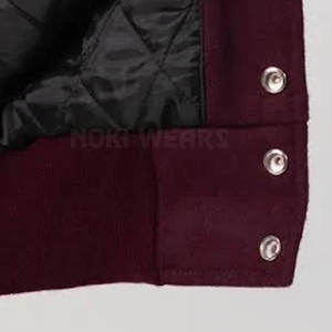 Chaqueta Universitaria de Lana Hecha a Medida, Chaqueta Universitaria de Primera Calidad, Chaqueta Universitaria de Color Sólido - Product Image 6