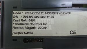 3119) [มือสอง] EUROTHERM 2216/CC/VH/L1/XX/RF/2YE/ENG - Product Image 4