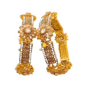 High Quality Bridal <b>Pearl</b> Bangles for <b>Women</b> Indian Wedding Jewelry Bangle Sets 2024 Antique Handmade Pakistani Jewelry for <b>Women</b> - Product Image 1