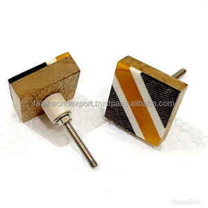 Luxury Design Resin Drawer Door Cabinet Knobs & Pull Handle <b>Glass</b> <b>Cloche</b> Wood and Resin Pull and Knobs By Falak World Export - Product Image 5
