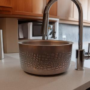 Wholesale Hammered Copper Wash <b>Basin</b> <b>Round</b> Metal Bathroom Vessel Sink Bulk Order Supplier & Manufacturer. - Product Image 3