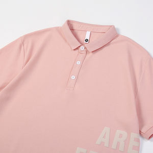 Venta al por mayor OEM hombres Casual para Polo Verano de manga corta logotipo personalizado antiarrugas estilo europeo americano sólido camiseta - Product Image 2