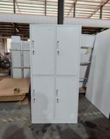 Armoire de rangement en acier à 4 portes, design moderne, mobilier