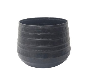 Maceta de hierro en forma redonda para el hogar, balcón y jardín, maceta para jardín, Patio, interior, exterior, producto a granel hecho a mano - Product Image 1