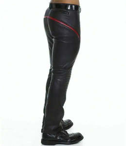 Unisex profesional cuero de vaca moto cuero equipo transpirable carretera Motocross pantalones a prueba de viento a prueba de caídas ciclismo invierno - Product Image 3