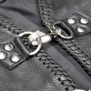 Gilet en cuir Motocross Racing pour hommes matériel en cuir grande taille gilet en cuir quantité minimale de commande bas Pakistan fabriqué - Product Image 5