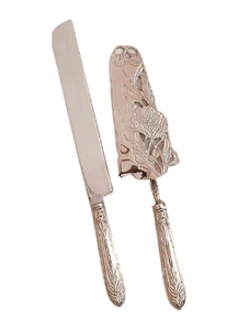 Vintage Elegant Silver <b>Cake</b> Knife and Server Set <b>Cake</b> Tools For Wedding Bridal Gift Anniversary Party <b>Supplies</b> <b>Decoration</b> - Product Image 3