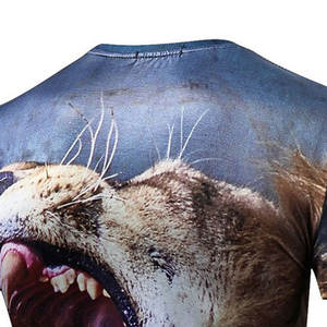 Camiseta de microfibra con logotipo personalizado para hombre, nueva técnica de sublimación informal de cuello redondo de gran tamaño a la moda - Product Image 5