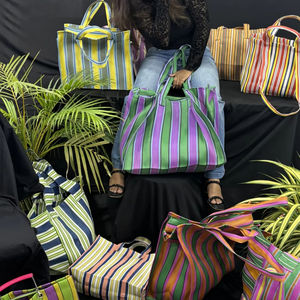 Sacs à provisions en PP recyclé sur le marché du nylon indien avec pochette Sac à linge durable en plastique polypropylène fabriqué en Inde - Product Image 1