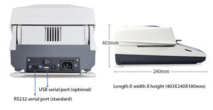 듀얼 모터 드라이브 높은 센서 플라스틱 토양 터치 스크린 수분 분석기 실험실 할로겐 수분 분석기 가격 - Product Image 2