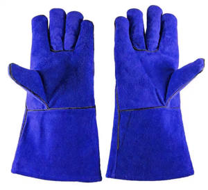 Gants de soudage de paume en cuir de vachette de qualité supérieure de haute qualité pour la protection des mains sur les gants résistants aux étincelles de chaleur - Product Image 6