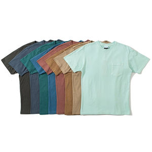 Logotipo personalizado Vintage desgastado lavado ácido de gran tamaño hombres mujeres camiseta pantalones cortos conjunto 100% algodón Unisex lavado camisetas para veranos - Product Image 3