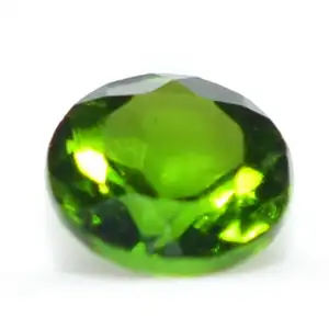 圆形刻面切割100% 天然绿色铬的Diopside宝石宝石，用于以实惠的价格制作珠宝批量OEM