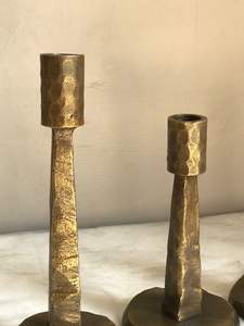 Hmmered – ensemble de 3 bougeoirs en Aluminium, nouveau, rustique, laiton, Table Antique, décoration de fête de noël - Product Image 3