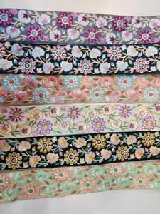 Ajuste de encaje de malla de personalización Premium directa nuevo ajuste de encaje bordado de borde de recorte de encaje - Product Image 2