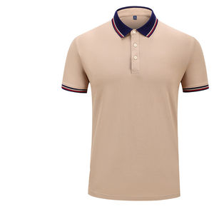 Algodón CVC de Alta Calidad para Camisetas de Verano, Tejido Sólido, Transpirable, de Secado Rápido, Unisex, con Logotipo Bordado Personalizado para Camisetas de Golf para Hombre - Product Image 5