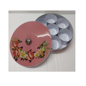 Haute qualité laiton cuivre épice masala dabba conception à la main en laiton métal épice masala boîte prix de gros fournisseur de l'Inde - Product Image 2