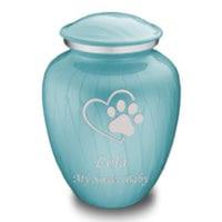 Urne funéraire pour animaux en émail rose de dernière génération, fournitures funéraires pour animaux, urne funéraire en métal pour cendres, fabrication sur mesure