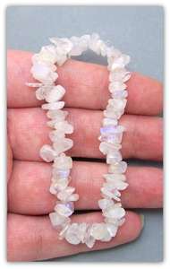 High Quality Chip <b>Bracelet</b> Natural rainbow <b>Moonstone</b> Chip <b>Bracelet</b> Crystal Stone Chip <b>Bracelet</b> Gemstone Women Colorful Energy - Product Image 3