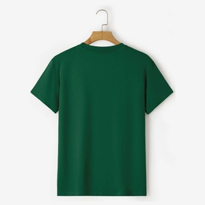 T-shirt 100% coton pour hommes avec logo de marque personnalisé, style décontracté uni avec impression par sublimation directement du fournisseur BD vente en gros - Product Image 2