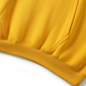 Sweat à capuche en molleton de coton anti-froissement doublé tricoté épais pour homme avec logo personnalisé en relief Impression numérique unie - Product Image 3