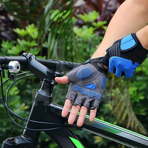 Guantes de bicicleta de ajuste cómodo Antideslizante Agarre Cuero Palm Pad Pantalla táctil ajustable para ciclismo de carretera suave Elegante al aire libre - Product Image 3