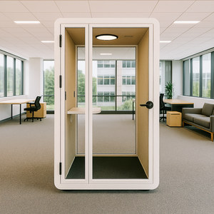 Hipod Solo Plus Phone <b>Pods</b> for Home <b>Office</b> and <b>Office</b> Modular Acoustic Privacy Booth with Modern Design - Product Image 1