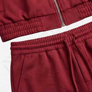 Men Winter Lightweight Customized Color <b>Zip</b> <b>Hooded</b> Tracksuit Athletic Jogger Set Full Jacket Regular Fit Performance Sportswear - Product Image 5