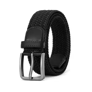OEM/ODM Export Standard Golf Belts Leather Woven Polyester Casual Sports Outdoor Elastic Braided Stretch Belts
