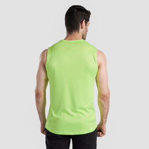 Custom Logo Cotton Men's Plus Size Running Gym Tank <b>Top</b> High Quality Men <b>Oversized</b> Sleeveless Shirt - Product Image 3