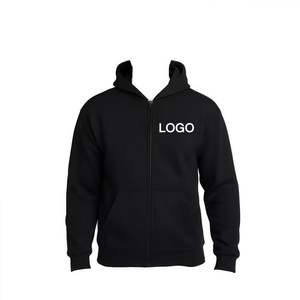 Otoño Invierno pulóver 500g sudadera doble capucha cremallera gota hombro hombres sudaderas con capucha y sudaderas - Product Image 4